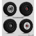 1.9 RH04 wheel hubs (Black) (4) 