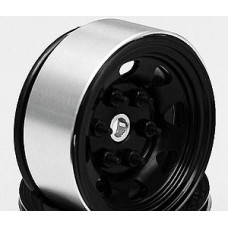 Stamped Steel 1.55 Stock Black Beadlock Wheel
